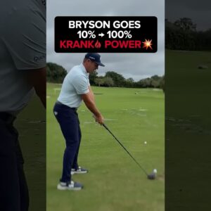 Bryson DeChambeau goes from 10% to 100% Power with Krank
