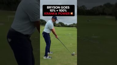 Bryson DeChambeau goes from 10% to 100% Power with Krank