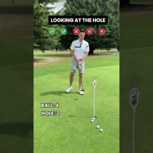 Do you look at the ball or the hole when you putt?