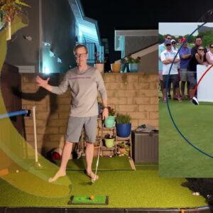 LAG at IMPACT. Clearly BETTER way to hit it! #golf