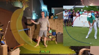 LAG at IMPACT. Clearly BETTER way to hit it! #golf