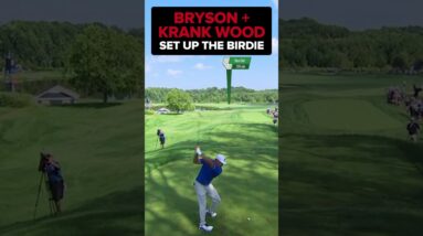 Bryson DeChambeau and a Krank FIRE Fairway Wood, setting up another birdie at Indianapolis.