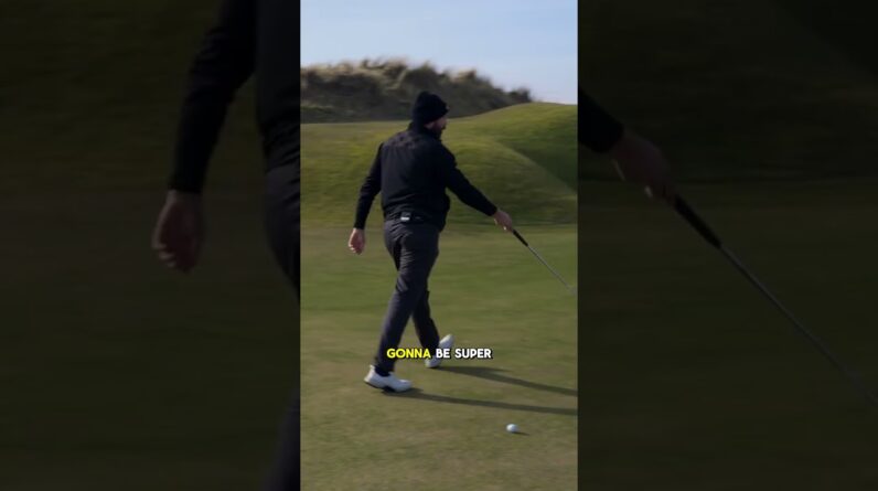 Playing a par 3 with Sir Nick Faldo ⛳️