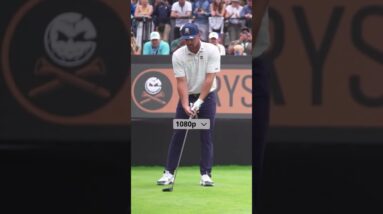 Bryson DeChambeau getting reps in with the Krank Formula FIRE Fairway 3 Wood before LIV New York