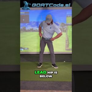 Unlock Golf Power: Master Your Lead Knee for Explosive Swings! #shorts