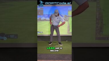 Unlock Golf Power: Master Your Lead Knee for Explosive Swings! #shorts