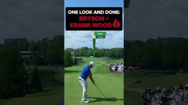 Bryson DeChambeau tees off with a Krank Formula Fire Fairway Wood on the 11th tee at Indianapolis