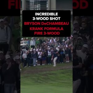 BRYSON DECHAMBEAU + KRANK GOLF. 285 YARDS. ONE INCREDIBLE SHOT. ONE CHAMPIONSHIP VICTORY.