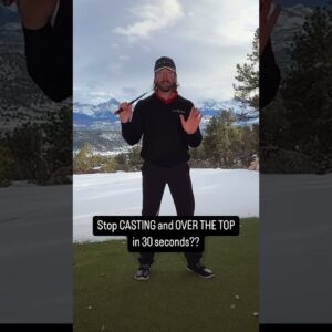Stop casting the club: the club-on-the-shoulder drill #shorts